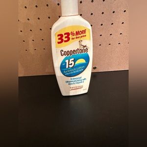 VTG 1999 Coppertone Sunblock Lotion SPF 15 - 10.64oz GREAT MOVIE PROP
